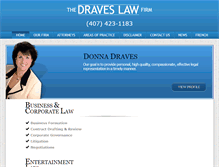 Tablet Screenshot of draveslawfirm.com